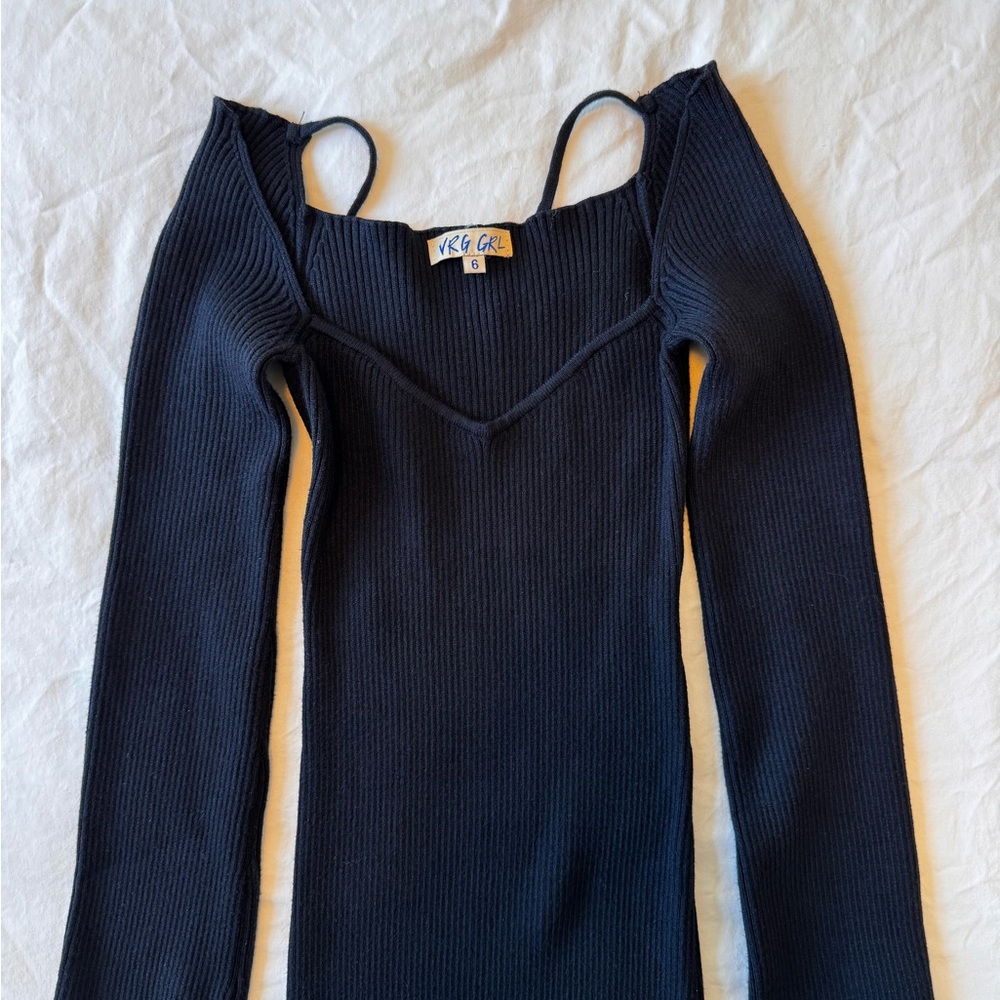 Verge Girl New Fashion ribbed knit midi dress - Picture 8 of 9